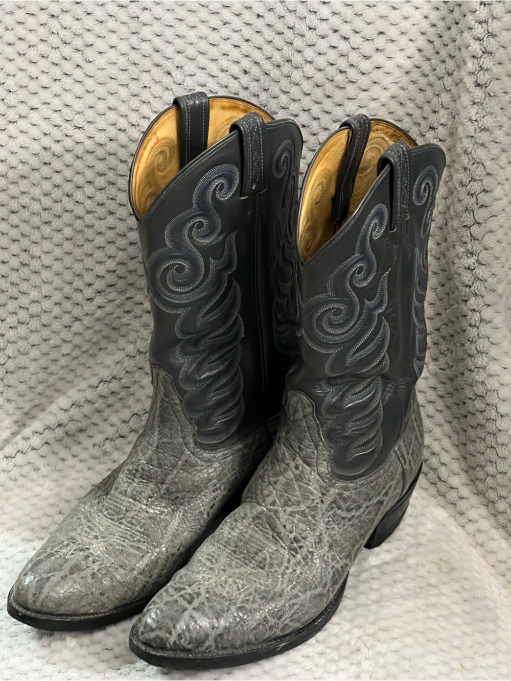 Tony Lama Elephant skin 13B Black label